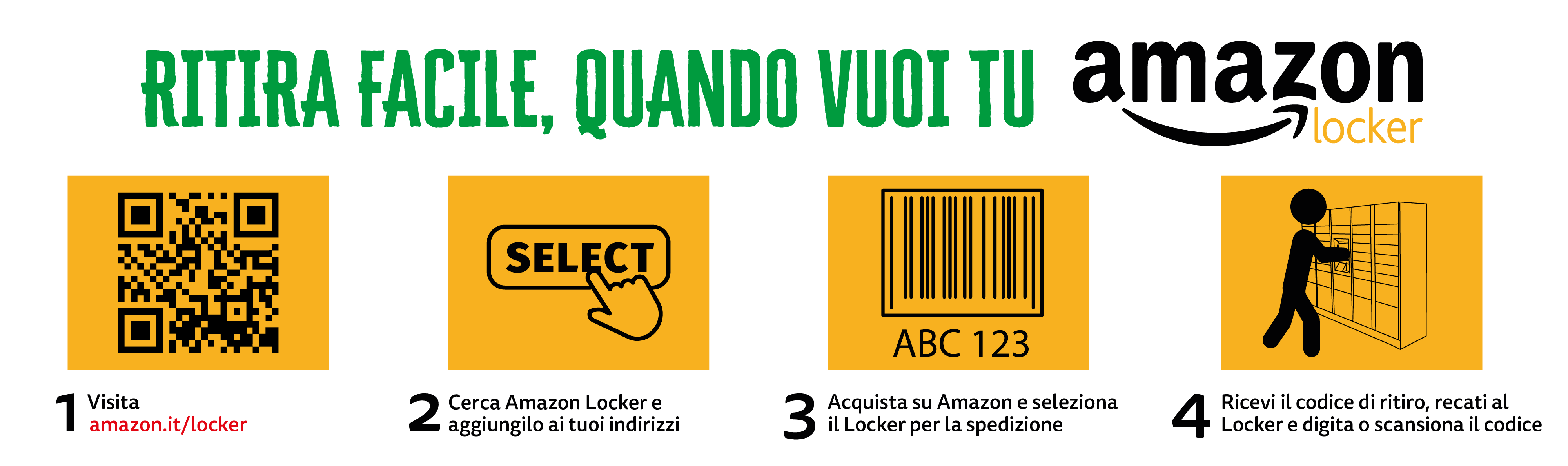 Servizio Amazon Locker disponibile nei punti vendita PRO7
