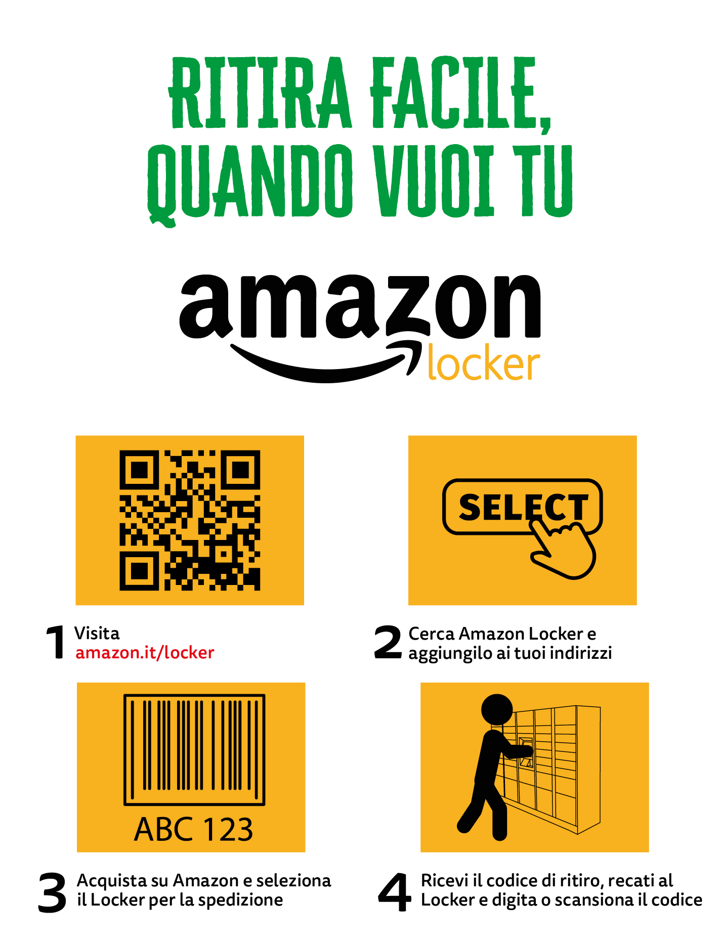 Servizio Amazon Locker disponibile nei punti vendita PRO7